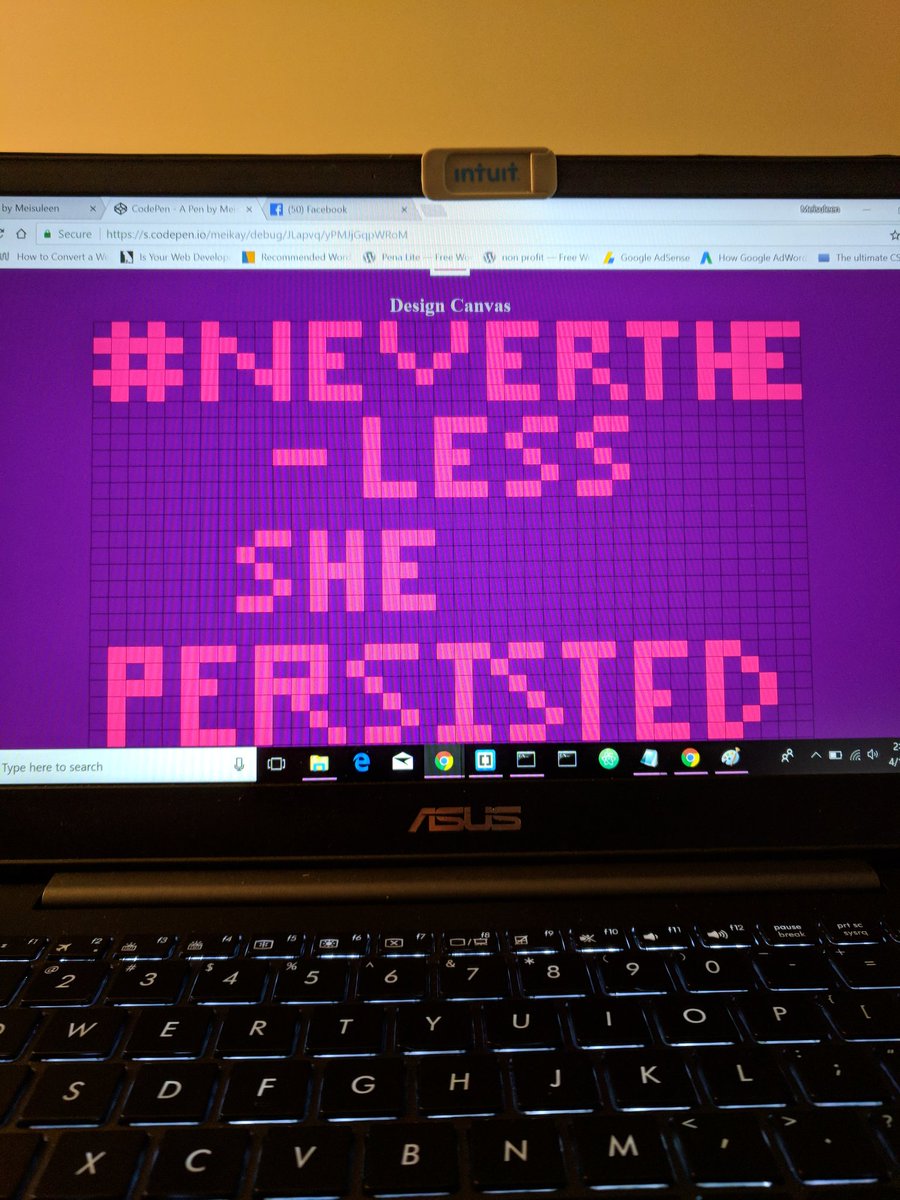 chaco_taco_way's tweet photo. Just finished the Grow With Google Challenge, Yay me!! @Google @MomsCanCodePgh @CodeNewbies
#WomenWhoCode #codenewbie
#growwithgoogle #neverthelessshecoded
#neverthelessshepersisted https://t.co/wR6YKMGl1s