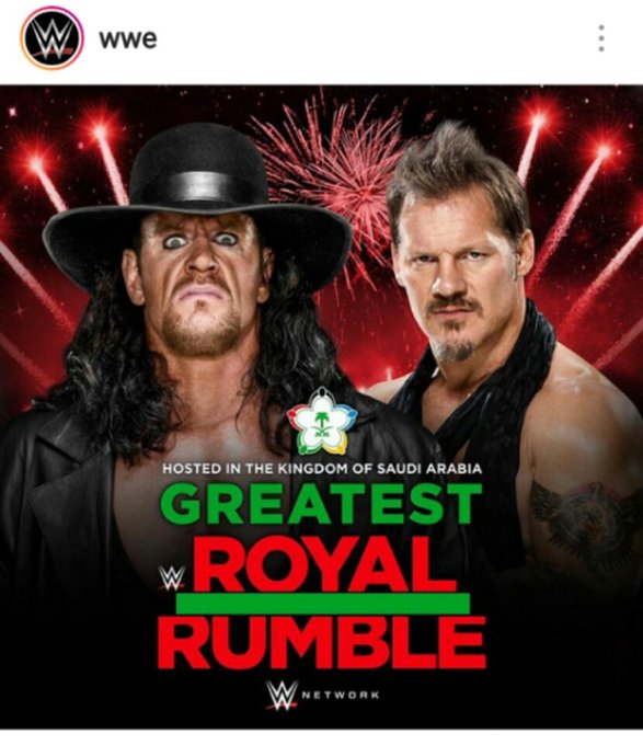 See?.. #RoyalRumble Undertaker bet not lose against damn Chris Jericho ass! https://t.co/pcfwtfvBmC<a href="/tag/royalrumble"class="tags">#RoyalRumble</a>