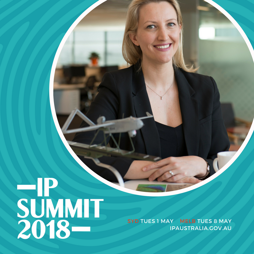 IPAustralia's tweet photo. Dame of Drones, @DrCatherineBall , says Australia is the best country for startups. Find out why at the IP Summit: https://t.co/9cPwg35EtI #SheFlies #STEM #launchtoexport https://t.co/qQLir4lV6p