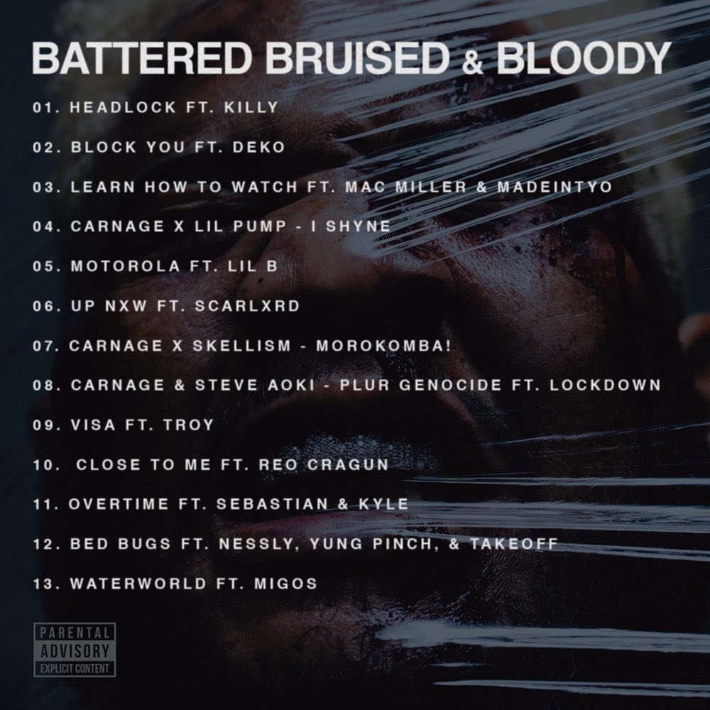 angelstalktome's tweet photo. Battered Bruised &amp; Bloody @djcarnage OUT NOW Track 11. “Overtime” with ME &amp; @superduperkyle 
https://t.co/wbFNI3xt2Z https://t.co/FK86DYluN3