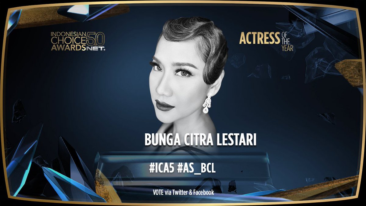 mdtvindonesia's tweet photo. VOTE @bclsinclair sebagai Actress of the Year Indonesian Choice Awards 5.0 via Twitter &amp; Facebook, dengan cara:

Ketik: #ICA5 (spasi) #AS_BCL (spasi) @netmediatama

Info lengkap: https://t.co/4yMS1CJuCk https://t.co/V2zHqc9Arw