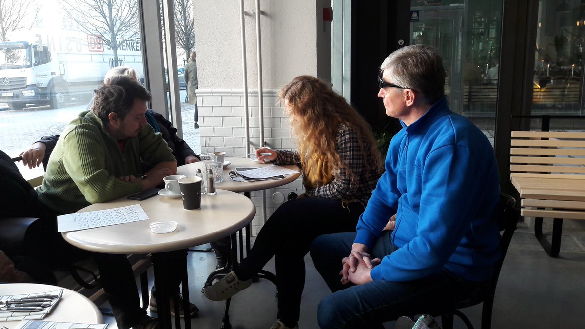 RIBSproject's tweet photo. Estonians RIBS partners thinking about the finances. #RIBSproject #centralbaltic #Stockholm https://t.co/LtVpQ7c83n