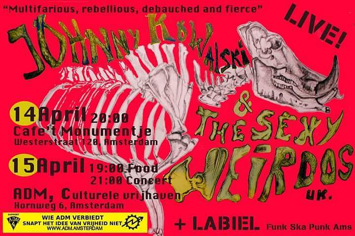 sexyweirdos's tweet photo. We play Schotoff in Germany tonight then its off to #Amsterdam to play these two gigs on the weekend #europeanenglish https://t.co/6u5BXXCuzy