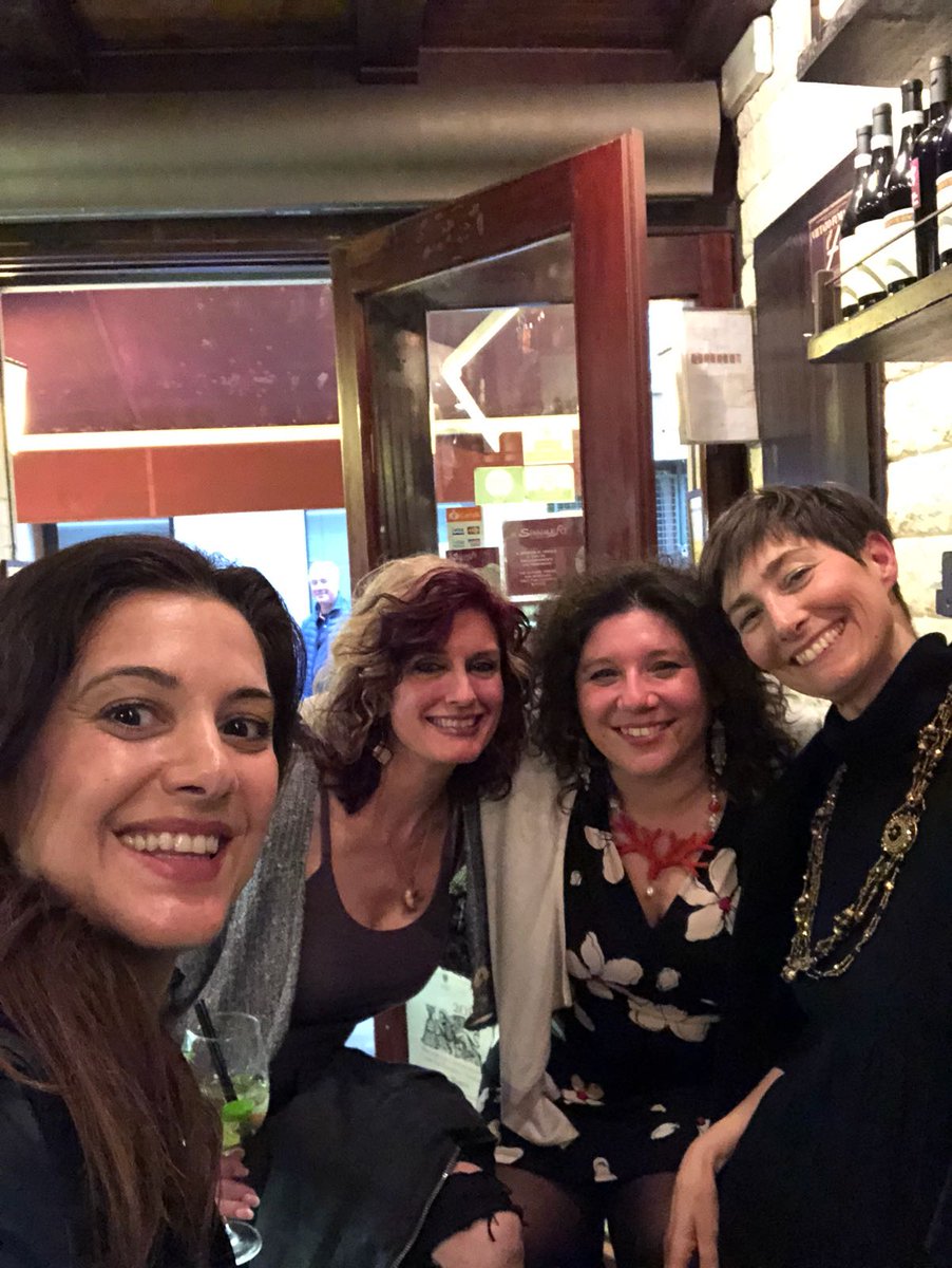monicacesarato's tweet photo. What's more fun than meeting finally with someone with whom U have been tweeting &amp; chatting for years, aka @Moscerina? Well,to meet her over a Cinico with two other lovely girl friends, like @luisella_romeo &amp; @ABWIV  Ph by @Moscerina 
Jewel by @Marisa_venetian #lifeofafoodblogger https://t.co/KqlcjdBvo5