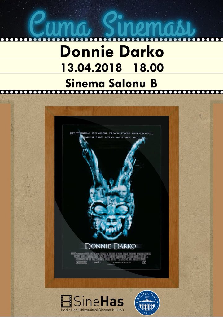 📽 “Why are you wearing that stupid bunny suit?”

Donnie Darko filmini bugün saat 18.00’da hep birlikte izliyoruz!
