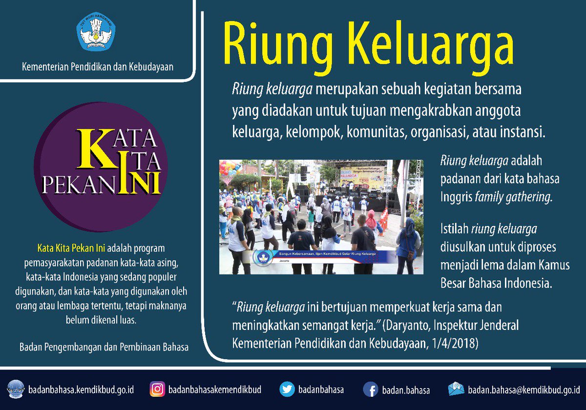 Badan Pengembangan dan Pembinaan Bahasa on Twitter: "Tahukah #