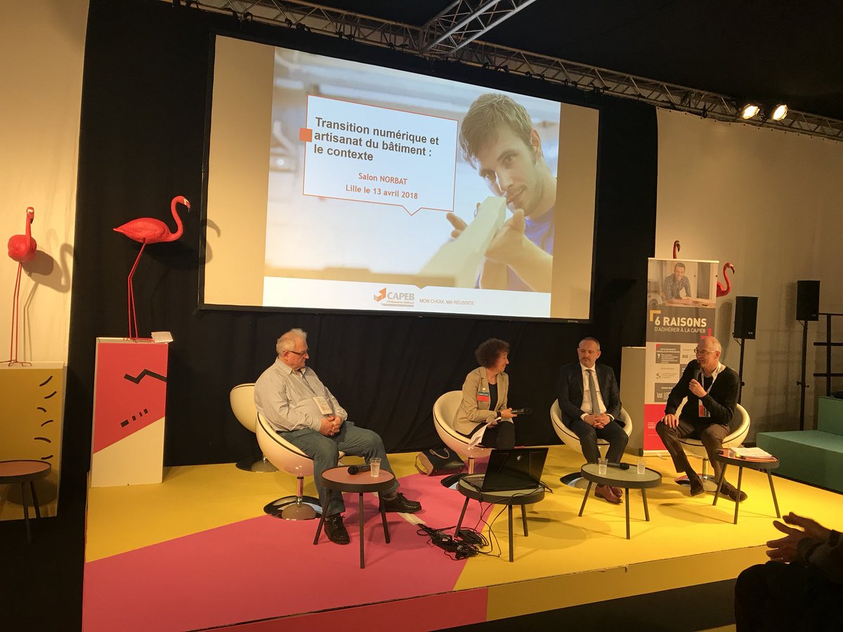Table ronde de la CAPEB sur le salon NORDBAT, concernant les plate-formes de travaux: opportunité ou menace?