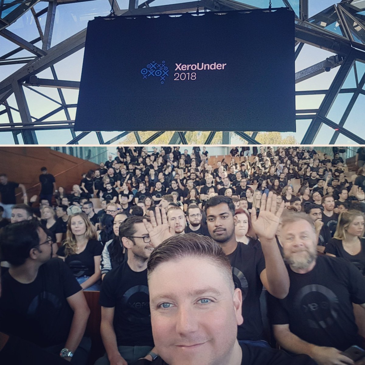 AlJMcCormack's tweet photo. #XeroUnder2018 - the last year has flown by and such great energy for the next one to come! Really enjoyed the vision and focus from @trentinnes and 'impact' delivered from @domprice #xero https://t.co/GQrkrqvqRM