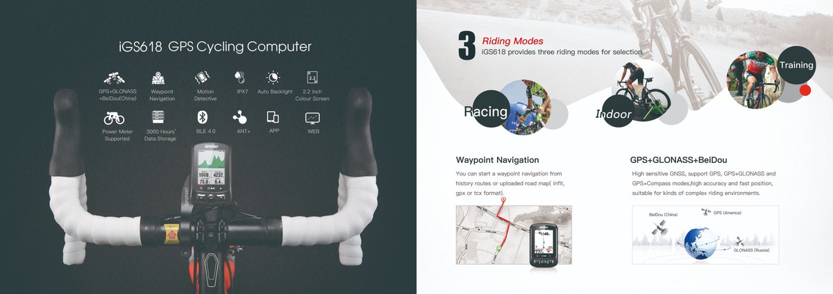 Hot sales iGS618 GPS Cycling Computer from factory
Welcome inquiry !
Email info@igpsport.com