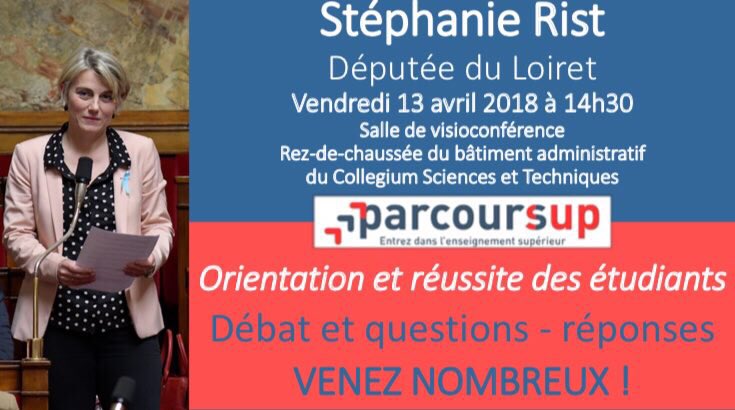 lesjem45's tweet photo. 🚨📣 N'oubliez pas tout à l'heure, 14h30, salle de vidéoconférence du Collegium Sciences et Techniques ➡️ pour échanger avec notre députée de la 1e circonscription du Loiret, @stephanie_rist sur le #PlanEtudiants.
Venez nombreux !
#LREM #JAM45 📣🚨 https://t.co/dHZKMMqTFp