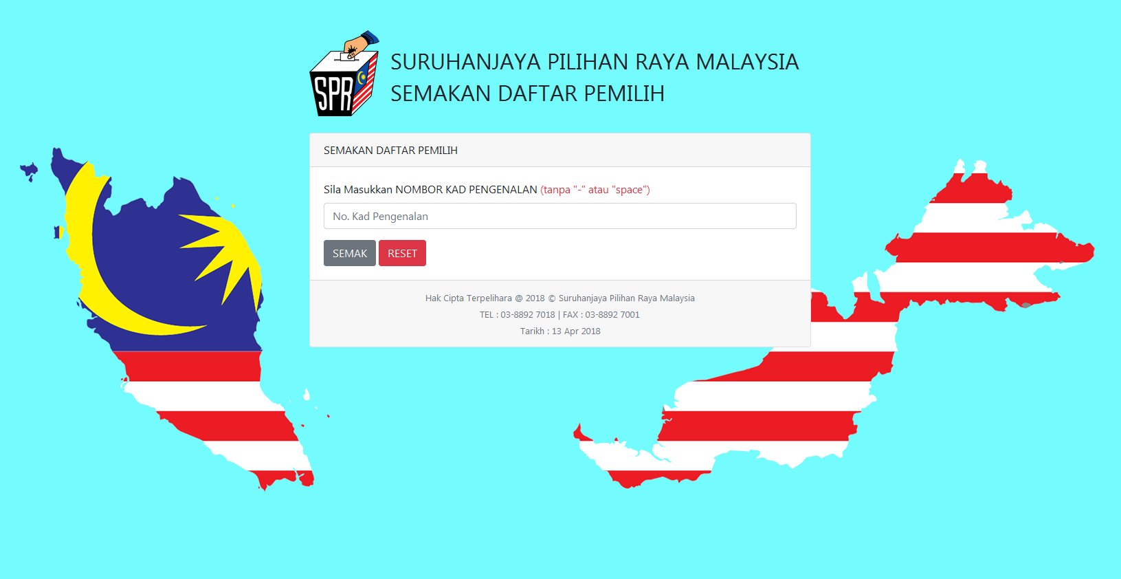Sinaronline On Twitter Anda Boleh Semak Daftar Pemilih Dengan Klik Link Ini Https T Co 7acxlhcny2