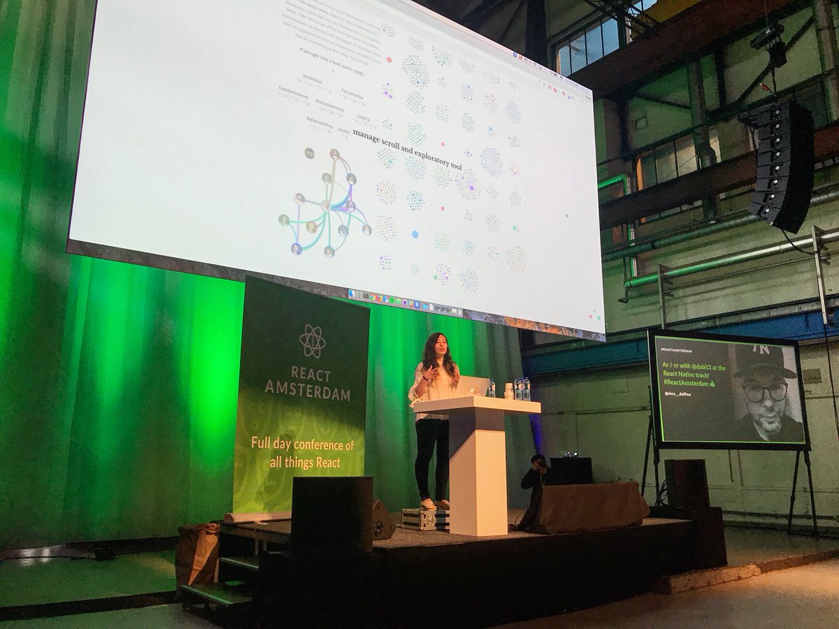 ladyleet's tweet image. 🎉 @sxywu rocking the stage at @reactamsterdam. You’re amazing with #d3! :) #reactamsterdam #reactjs