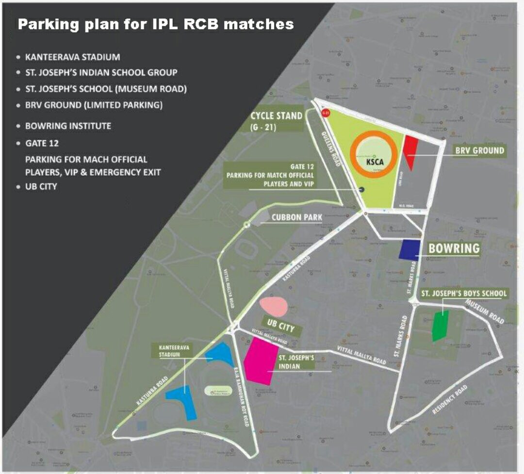 DCPTrEastBCP's tweet photo. Parking Plan for IPL matches https://t.co/jAErOyU7WQ