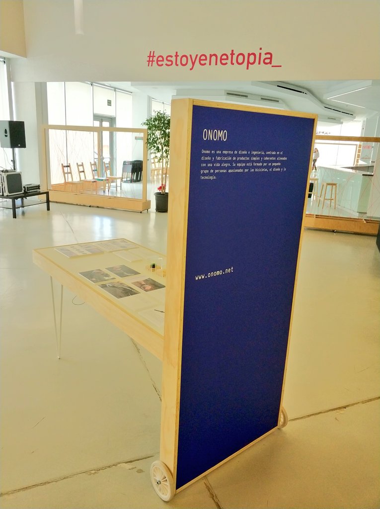 onomoofficial's tweet photo. Haize at @etopia_ !!

If you are today around #Zaragoza, don't forget yo pasa by INNOVA exposition about design and innovation at Etopia, center of art &amp; technology of Zaragoza. https://t.co/hDfoyWHQWD