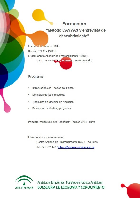 cadealmeria's tweet photo. El 19/03 en #CADETurre podrás disfrutar de un curso sobre CANVAS. Anímate e inscríbete!! https://t.co/yBxCgCkZp9