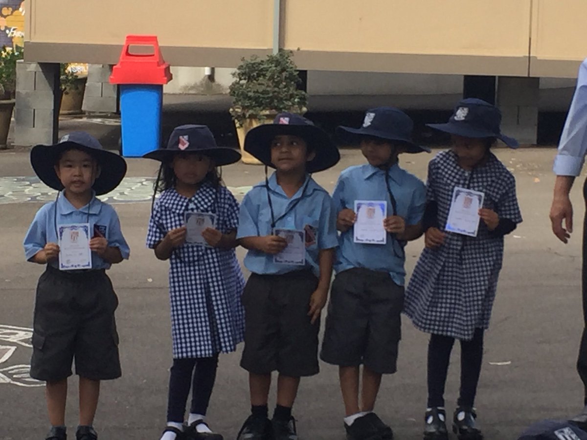 @auburnNorthPS Kindy awards ceremony bronze and silver award winners.