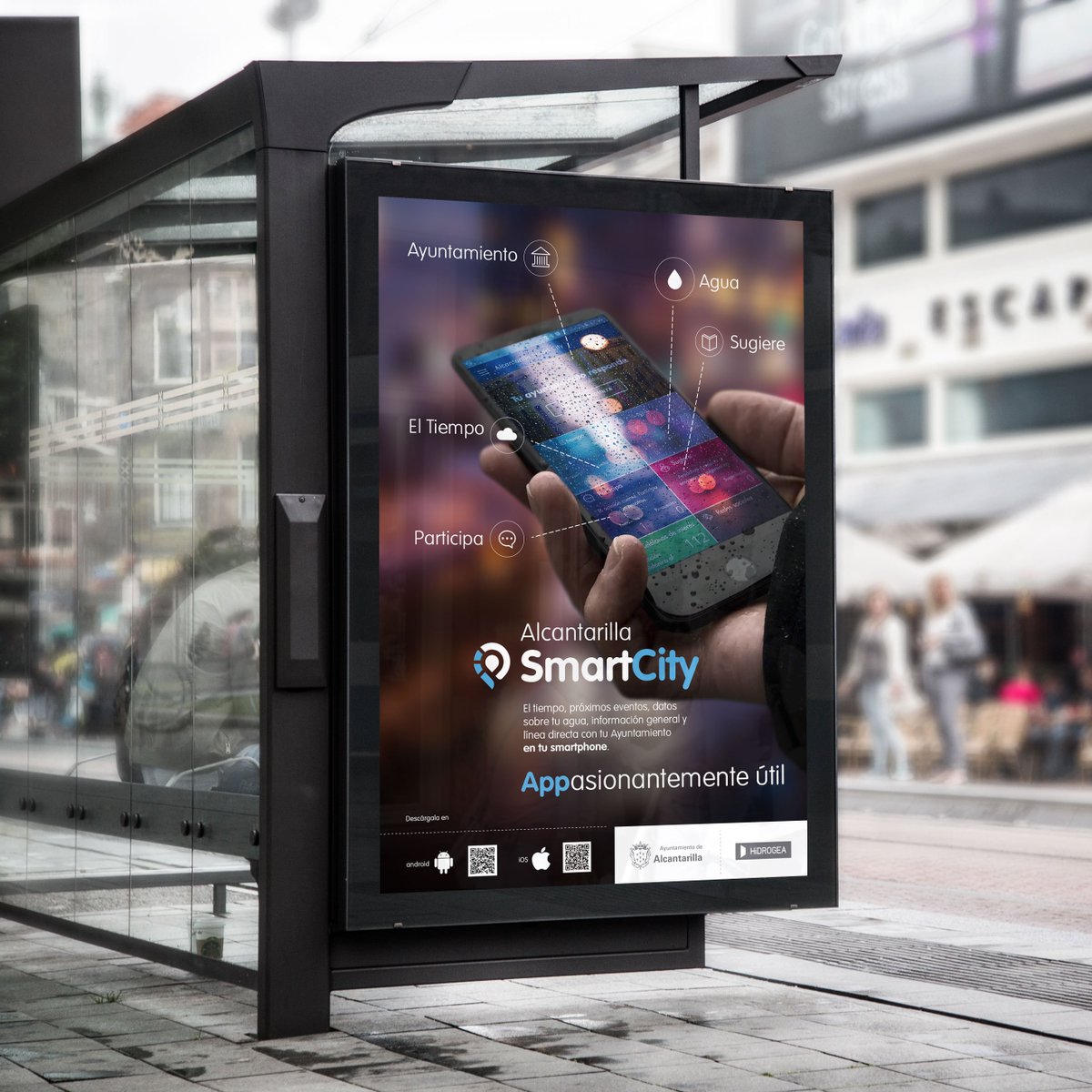 artsolut's tweet photo. ¿Conoces Alcantarilla Smart City? 📲
Es la #app móvil que han creado @AytAlcantarilla e @Hidrogea y para la que hemos diseñado logotipo, gráficas publicitarias, banner web, cuñas de radio y eslogan publicitario.
Una aplicación APPasionantemente útil 😉 https://t.co/7OVEc6eBrW