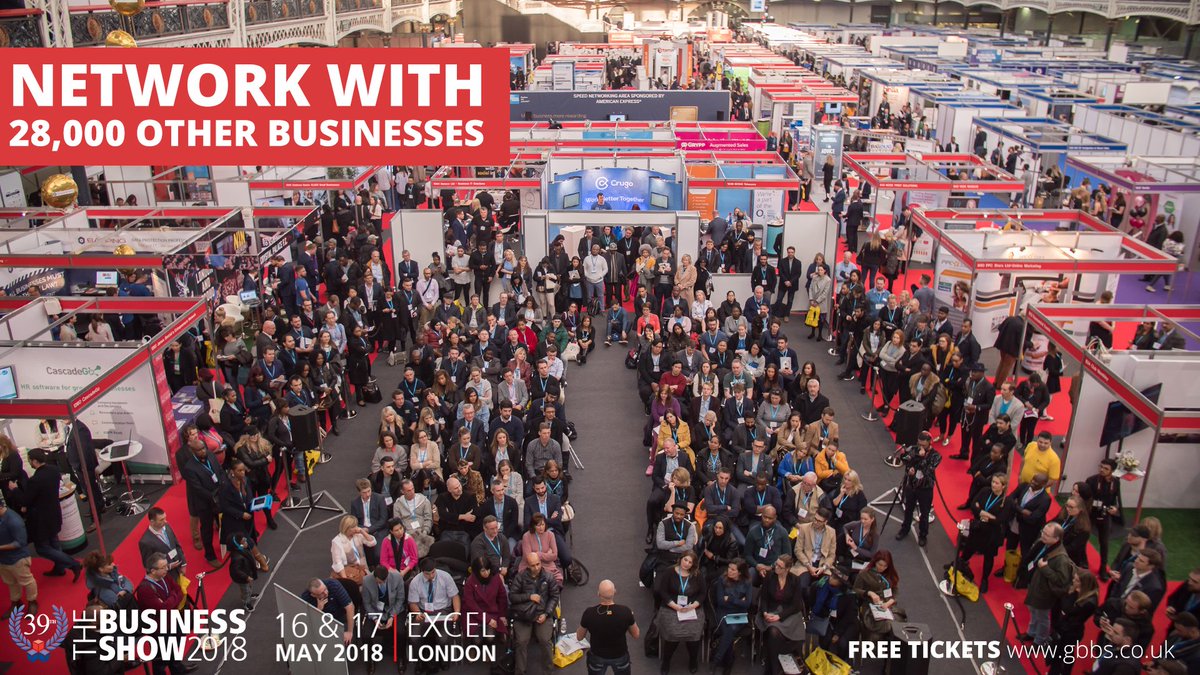 TheBusinessShow's tweet photo. Did you know? At The Business Show you can network with over 28,000 other businesses! Join us on the 16th &amp; 17th of May. Register for free here: https://t.co/OON6VrQvxf #TBSUK https://t.co/aFY28xcAHx