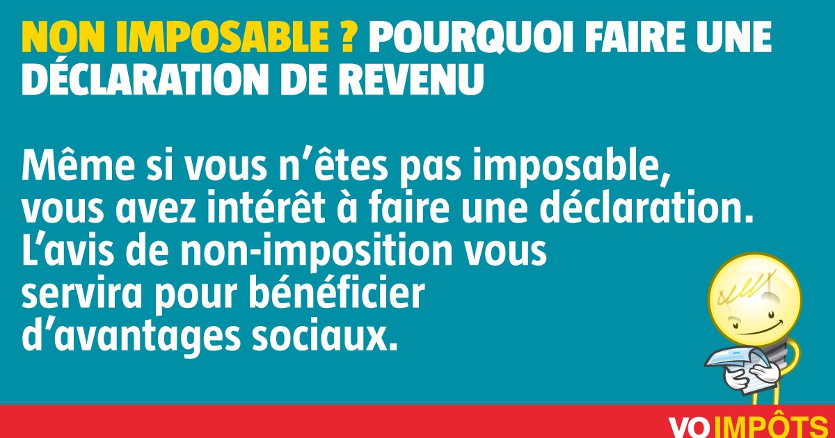 La_NVO's tweet photo. 💡 #impots2018 Non imposable ? Une déclaration de revenu peut vous être tout de même utile https://t.co/jAJ2Qdp0Er https://t.co/udzu9TKjeU