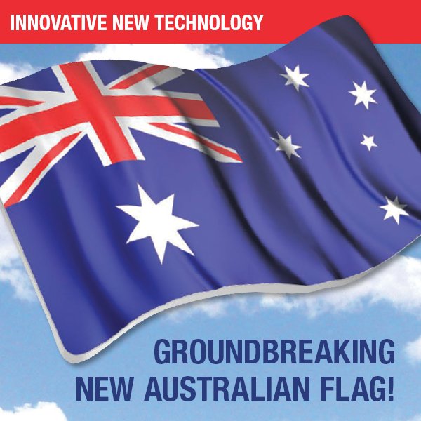 downies's tweet photo. From the cutting edge of numismatics, this brand-new Australian Flag coin is a must-have for the patriotic Aussie! The designers have used an innovative 3D flan to beautifully capture a flag rippling in the breeze. https://t.co/PGdFVxYMis https://t.co/DonAGeVPRy