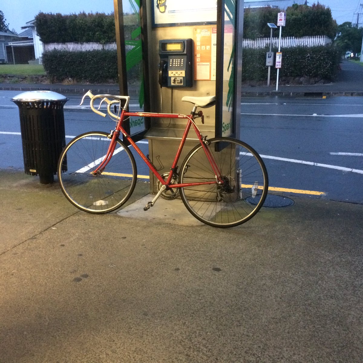 TraversReynolds's tweet photo. Adaptive reuse. Phone box's = Bike racks https://t.co/OJMYpI7cro
