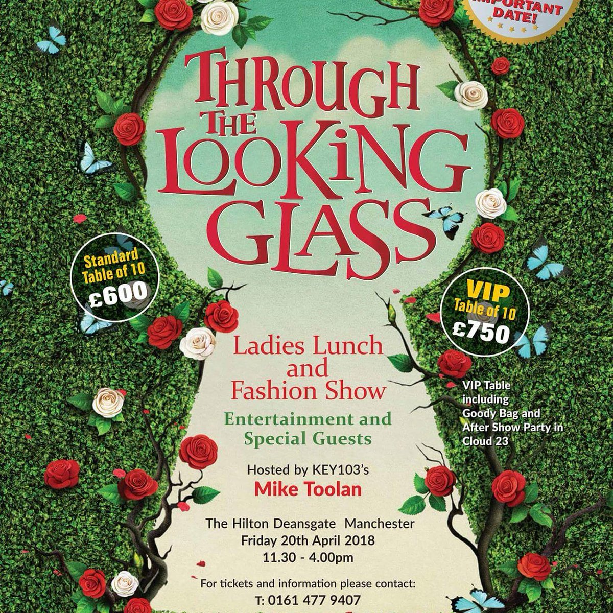 Beechwoodccc's tweet image. #FridayFeeling one week to go! #throughthelookingglass sponsored by @brownshipley @didsburymag @eventures1