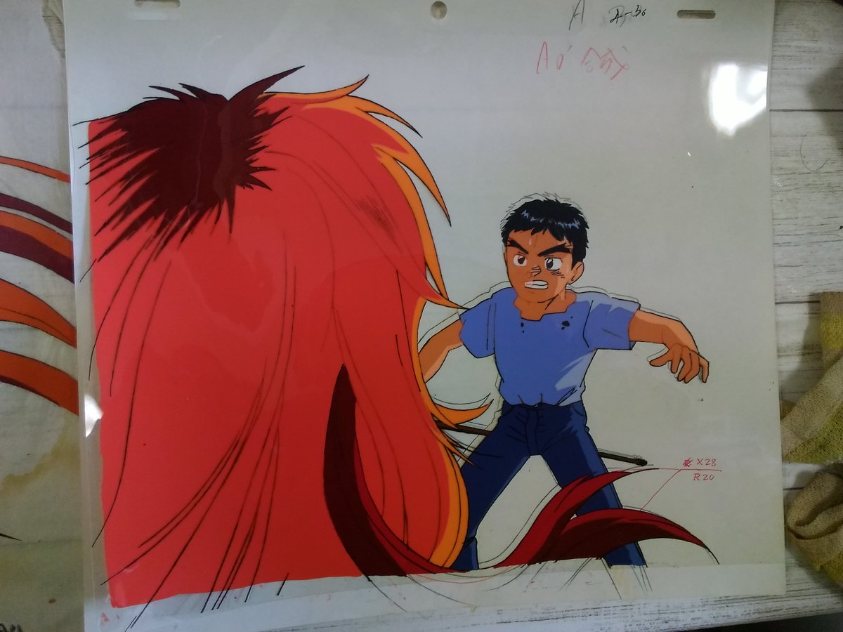 あのそら コナンコラボだから ヤイバとうしおととらのセル画