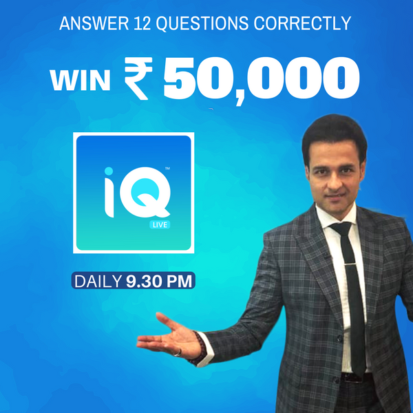 Join <a href="/rohitroy500/">Rohit Bose Roy</a> for tonight's prize money of INR 50,000 only on #iQLive. It's YOU against India!