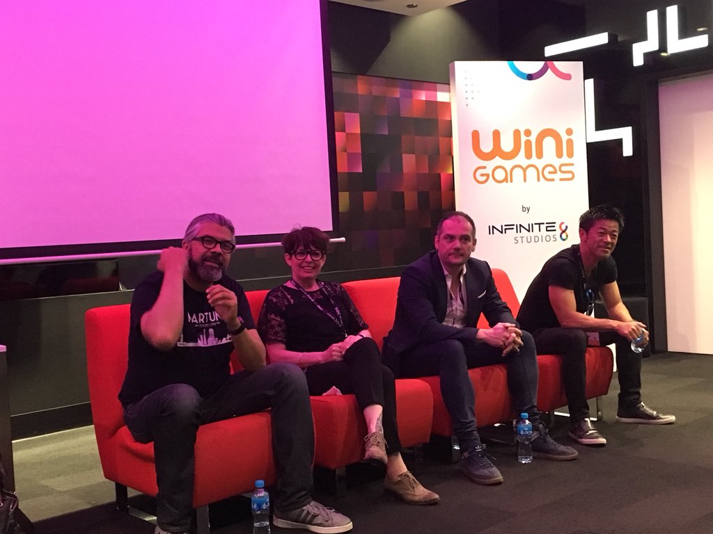 MeetToMatch's tweet photo. Intimate panel on CROSS PLATFORM EXPERIENCES WORLDWIDE with Mario Valle Reyes of @AlteredVentures, Katleen Evers of @4EversGames, Fabian of @SquareEnix and Masaru "Nogi" Ohnogi from @gumi_pr during #dgcgames https://t.co/EU4EDYHWNN