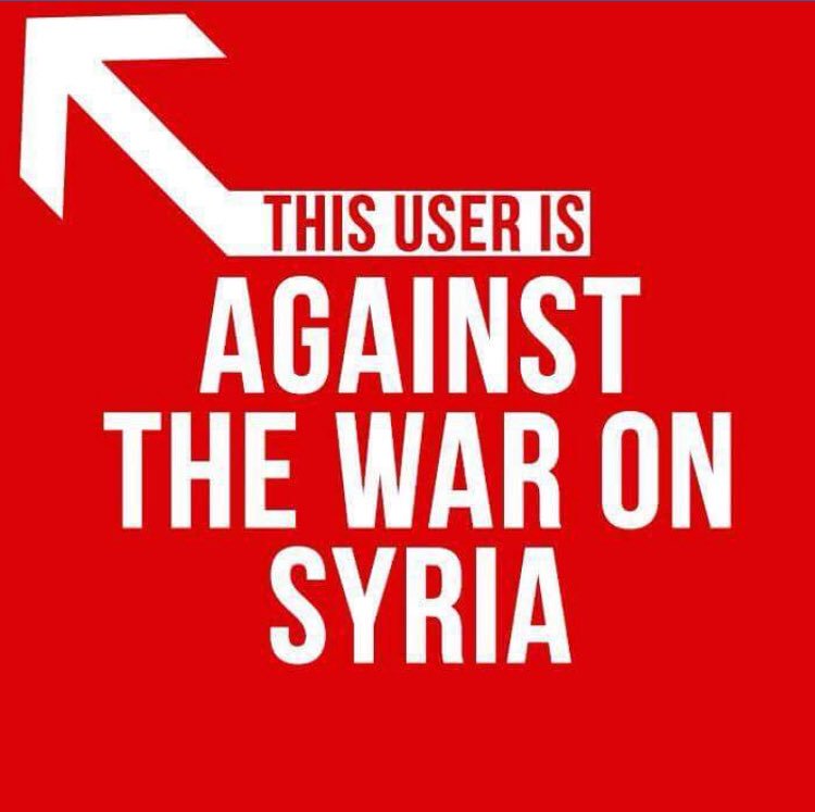  #NoWarInSyria