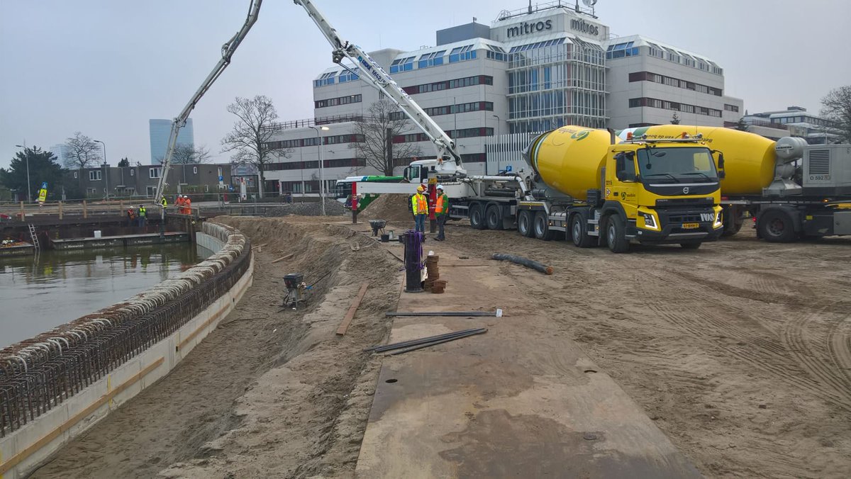 Gewapende onderwater betonvloer vraagt om vloeibaarheid #HOVbaan transwijk