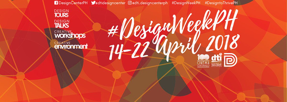PHCinema100's tweet image. Design Week Philippines x Cinema Centenario

Visit our booth on April 14-22 at Plaza Moriones, Intramuros. Get the chance to book your private screenings and purchase limited film-related merchandise!

#DesignWeekPh #DesignTribesPh #CinemaCentenarioatIntramuros