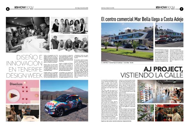 TFDesignWeek's tweet image. ¡Muchas gracias @TheShowroomMag por tan fantástico reportaje sobre #DISEám Project en vuestro semanal en el periódico @eldia! ❤️❤️ ow.ly/O76730jruW5 #TDWeek18