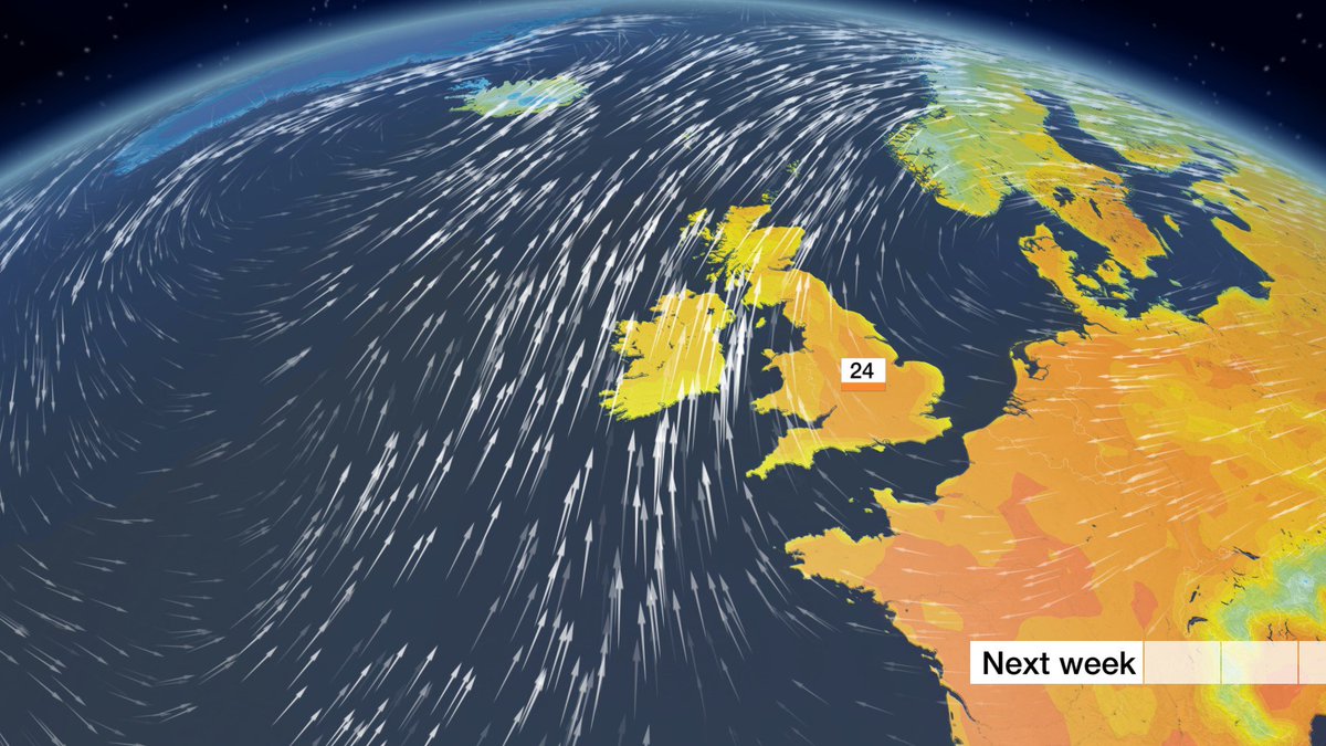 If you haven't got that #Fridayfeeling yet then looking at what's on the way next week might give you a boost. Temps widely high teens and low 20s. Nick