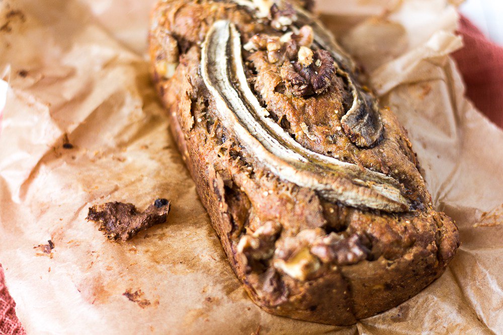 Bananenbrot Mit Walnuss &amp; Möhre Der Frühjahrsputz Steht An antonellasbackblog.de/bananenbrot-mi…