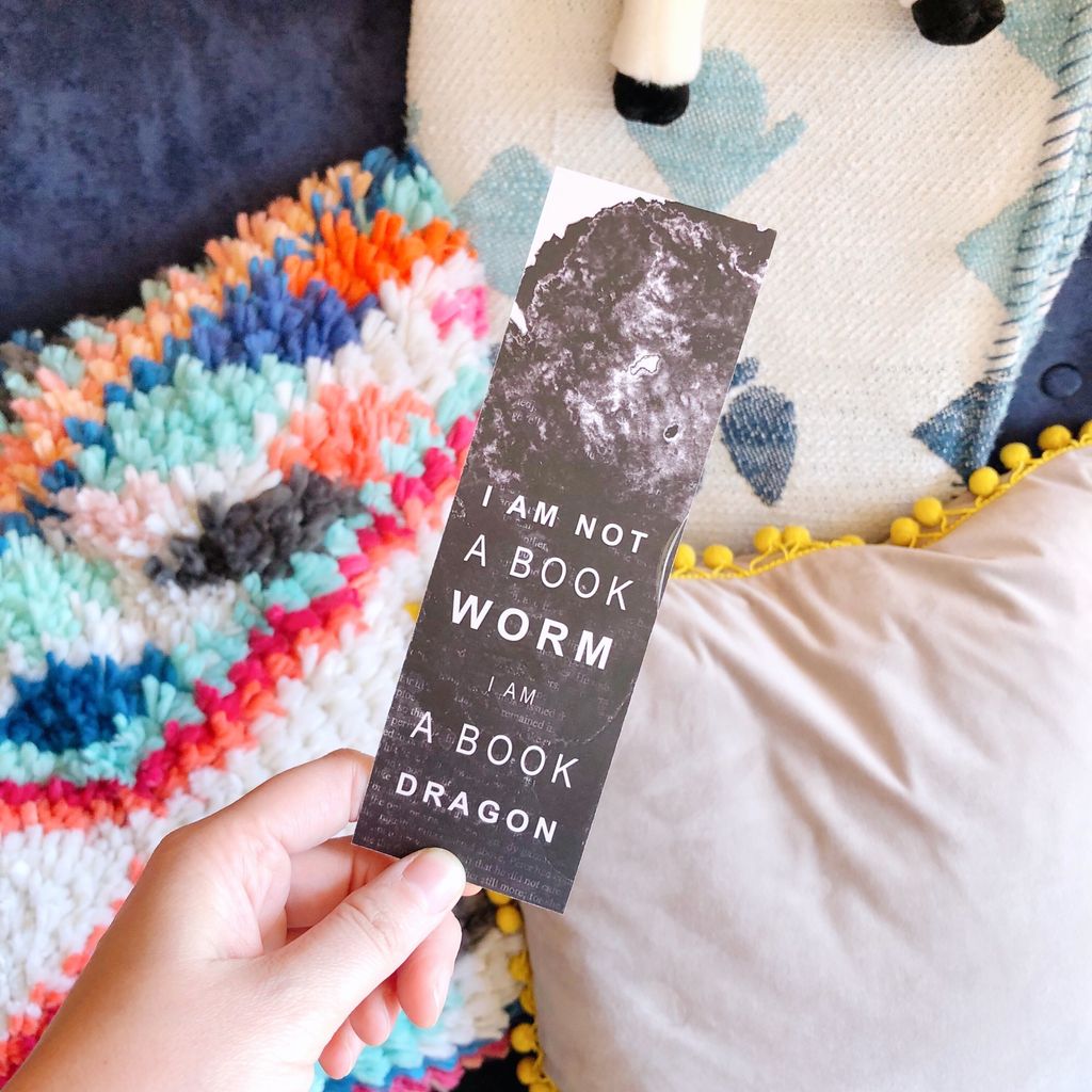My favourite bookmark. This came with an order from <a href="/BookishlyUk/">Louise Verity</a> - they create literary gifts for book lovers. I love it!! I am totally 100% a book dragon. I imagine myself as a blue dragon with orange eyes.

fridayfind #bookishly #bookishlyuk #bookish #bookdragon #bookmarks