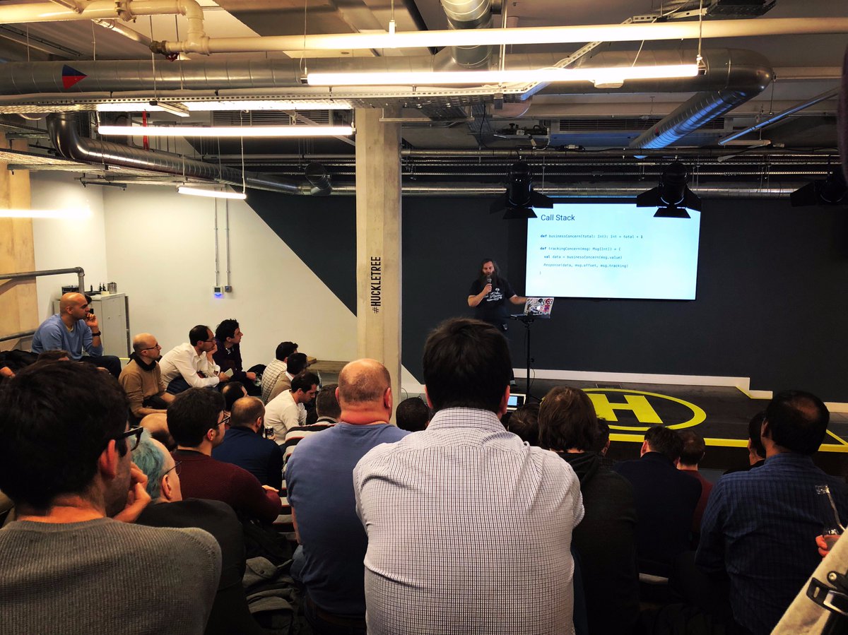 DNevesSantos's tweet image. It was great to see @custommonkey speaking at the #scalacentral meet up about Functors last night, showing to the world how @homeaway go about to solve our #scala challenges! Massive thanks to @ScalaRecruit for organising and @ElsevierConnect for hosting👍