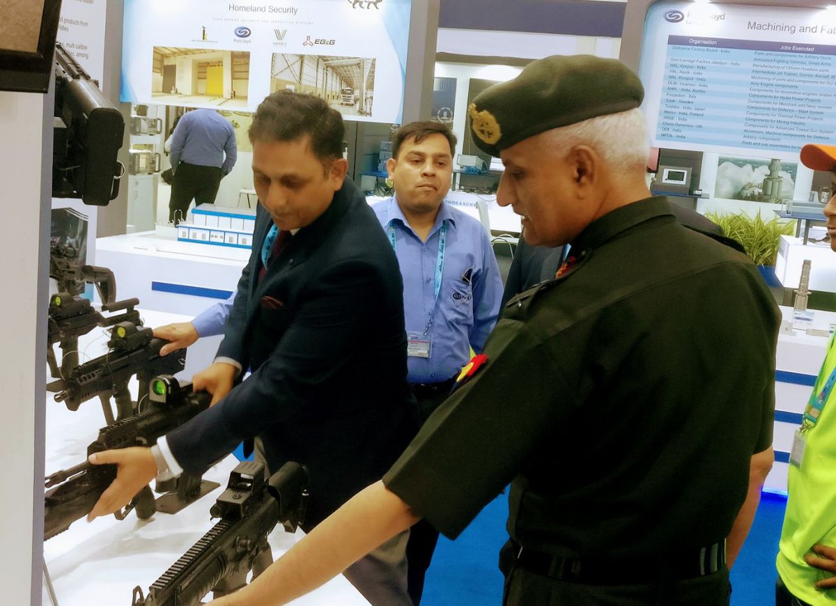 adgpi's tweet photo. Delegations of #IndianArmy at #DefenceExpo2018  interacted with multiple representatives from Governments, industry, academia to leverage competencies. @SpokespersonMoD @PIB_India @ficci_india @HQ_IDS_India @FollowCII @SIDMIndia @iitmadras @iitbombay @iitdelhi https://t.co/8x2SZfCIxO