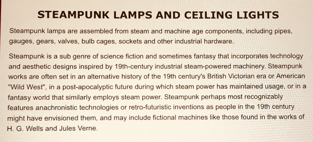 gareth_fulbrook's tweet photo. What exactly are steampunk lamps? 🤔 All is explained ....  

All our items are totally customisable, contact us to create a modern, industrial style for your home or business #designthinking #steampunk #lighting https://t.co/4bsRLt3ULI
