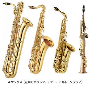 きたすまうぃんど 公式 A Twitter 楽器紹介 3つ目 本日1つ目のパートはサックスです きたすまうぃんどでは普段 アルト テナー バリトンの三種類のサックスで構成されています 明るくかっこいい音色は 吹奏楽ではもちろん ジャズなどでも大活躍 運指