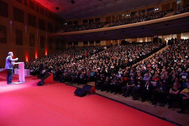 UnaiSordo's tweet photo. El mensaje del acto de ayer es nítido.↩️
▶️ Crecimiento sin reparto= malestar social y conflicto
▶️ @CCOO pondrá encima de la mesa propuestas exigentes y sensatas
▶️Tenemos voluntad de negociarlas. ▶️Irán acompañadas de un proceso de movilización creciente

#EsElMomento https://t.co/glks3eGUCI