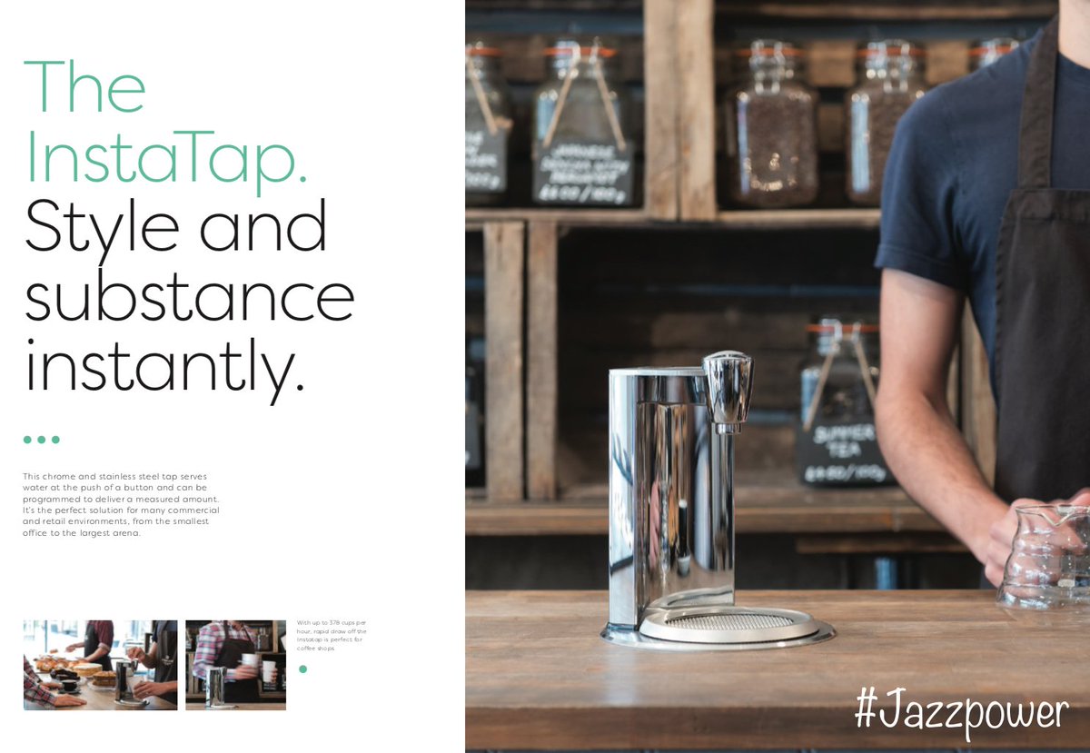 JazzpowerDevon's tweet photo. Introducing the Instatap from @InstantaLTD 
🔹Stylish hot water delivery for your bar 🔹
#Jazzpower #WaterBoiler #Instanta 
🔹01803 554464🔹 https://t.co/i4B1ivfXPe