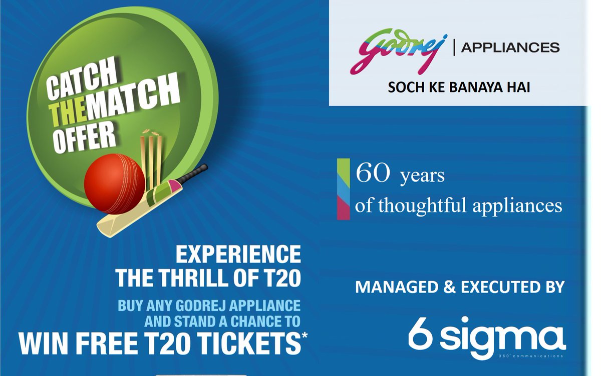 IPL Activity was organized for #GodrejAppliances by #SixSigmaEvents.

Before the activation, we did branding on all stores in Mumbai. Lucky draw was kept for the customers who buy Godrej product &amp; customer will win IPL ticket of Mumbai Indians vs Kings XI Punjab