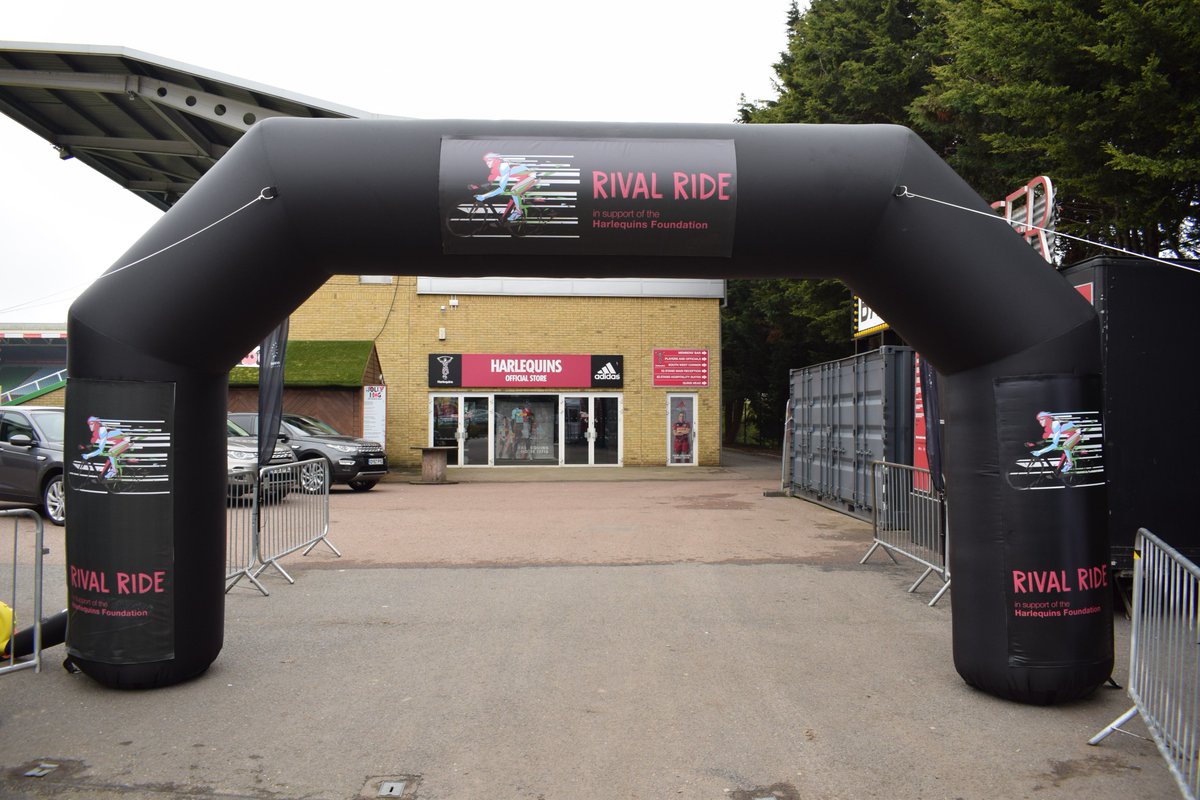 Harlequins's tweet photo. 🚴 All systems go here at The Stoop for the Harlequins Foundation's #RivalRide! https://t.co/Y3a0wcXAt4