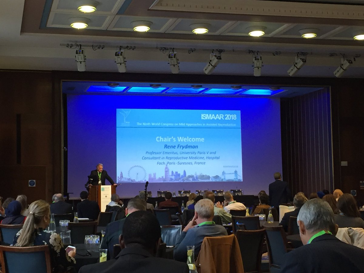 Professor Rene Frydman opens day two of <a href="/ISMAAR18/">ISMAAR</a> at the RCOG #fertility #IVF
