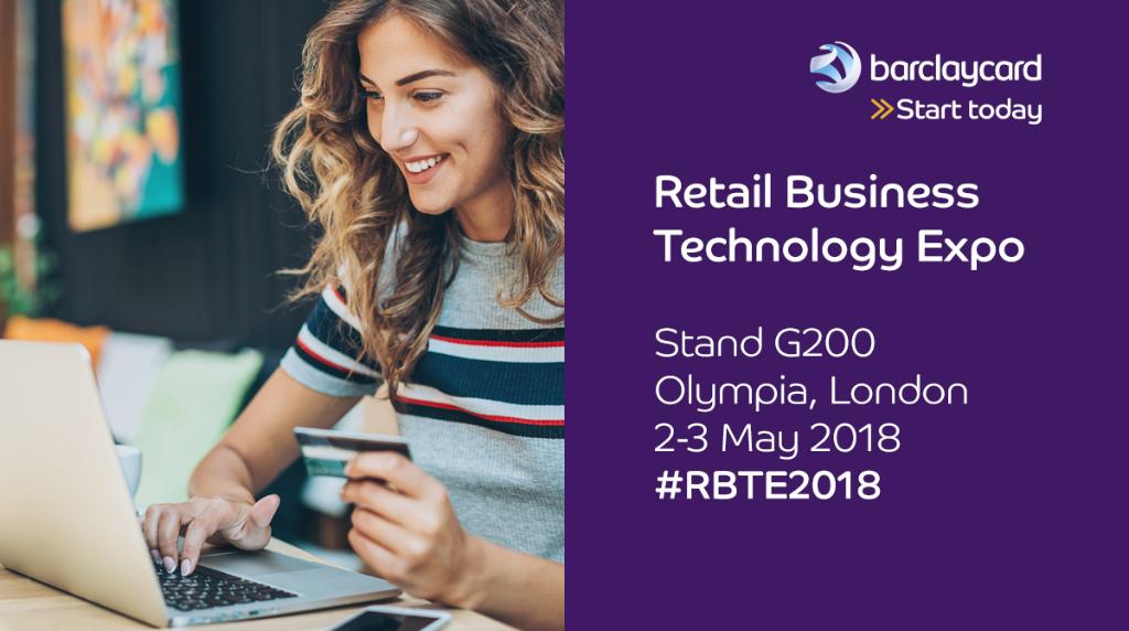 Going to @rbtexpo? Our payment experts will be on hand with solutions to help you transform your retail business payments: barclaycard.co/2qiCmSu 💳 #RBTE2018