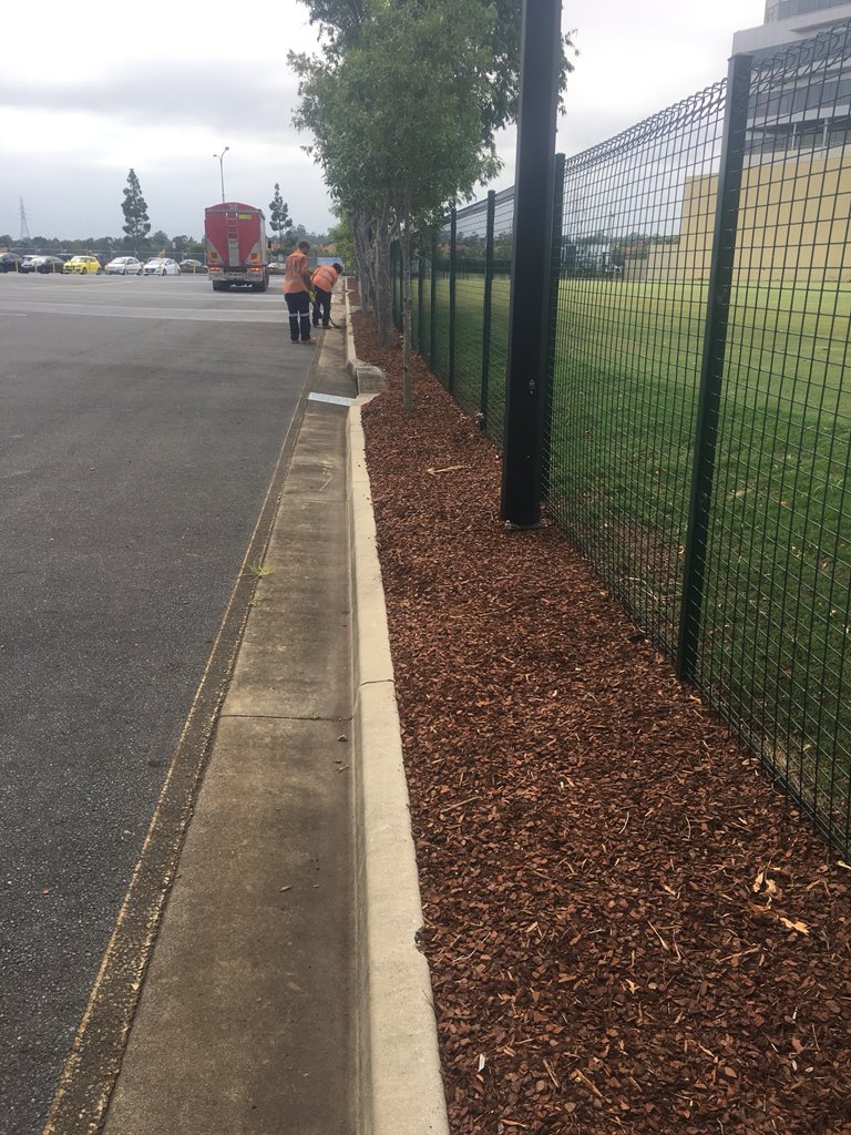 GroundworksEco's tweet photo. Congratulations to all the Commonwealth Athletes for a successful games! Here are some before and after pictures of our recent work at CBUS stadium in preparation for the Games. #ExpressBlower #CommonwealthGames #CBUSStadium https://t.co/cPlno0X1GB