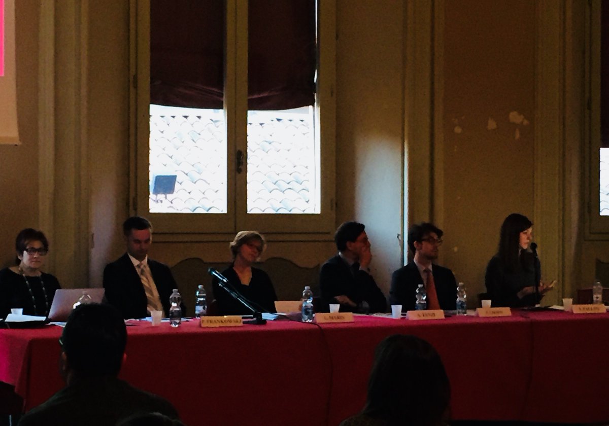 JMN_LAwTTIP's tweet photo. The second day of the II LAwTTIP joint conference has started! Sophia Pauline concludes her presentation calling for the enhancement of the environmental provisions in the chapters on trade and sustainable development of EU FTAs @celkcl @cirde_unibo https://t.co/0sJS5KZG36