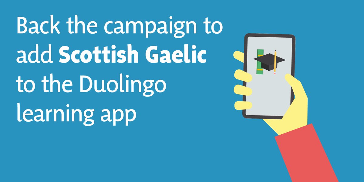 RT to show your support for my campaign for Scottish #Gaelic to be added to @Duolingo. #Gàidhlig