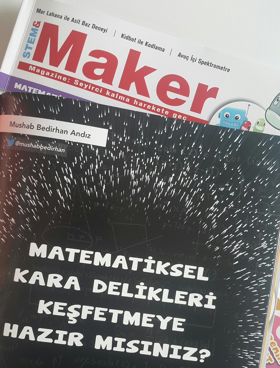 stem_maker's tweet image. Evrendeki kara delikleri hepimiz duymuşuzdur. Peki ya matematikte de kara delik var desek... MATEMATİKSEL KARA DELİKLER #StemMaker sayımızda #MakerJunior ve #StemMaker dergilerimiz; marketler, kitabevleri ve bayilerde. İyi okumalar... pusulakitaplik.com/catinfo.asp?ci…